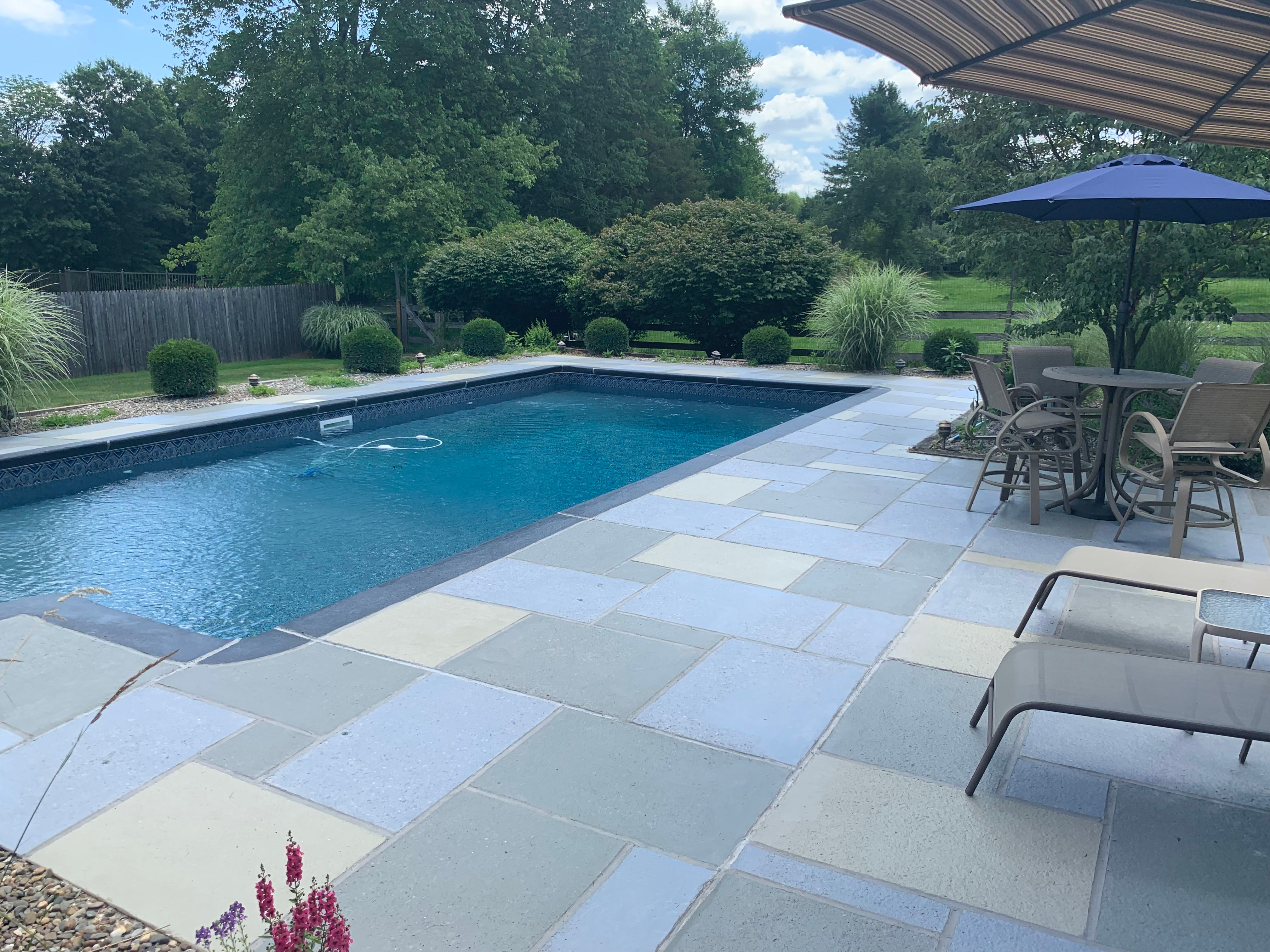 Decorative Granite Slate Pool Deck: Updated Outdoor Space | RenuKrete