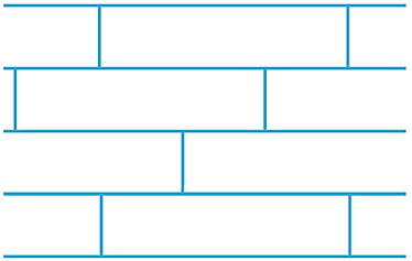1/3 staggered plank pattern for RenuKrete hardwood-styl concret basement floors