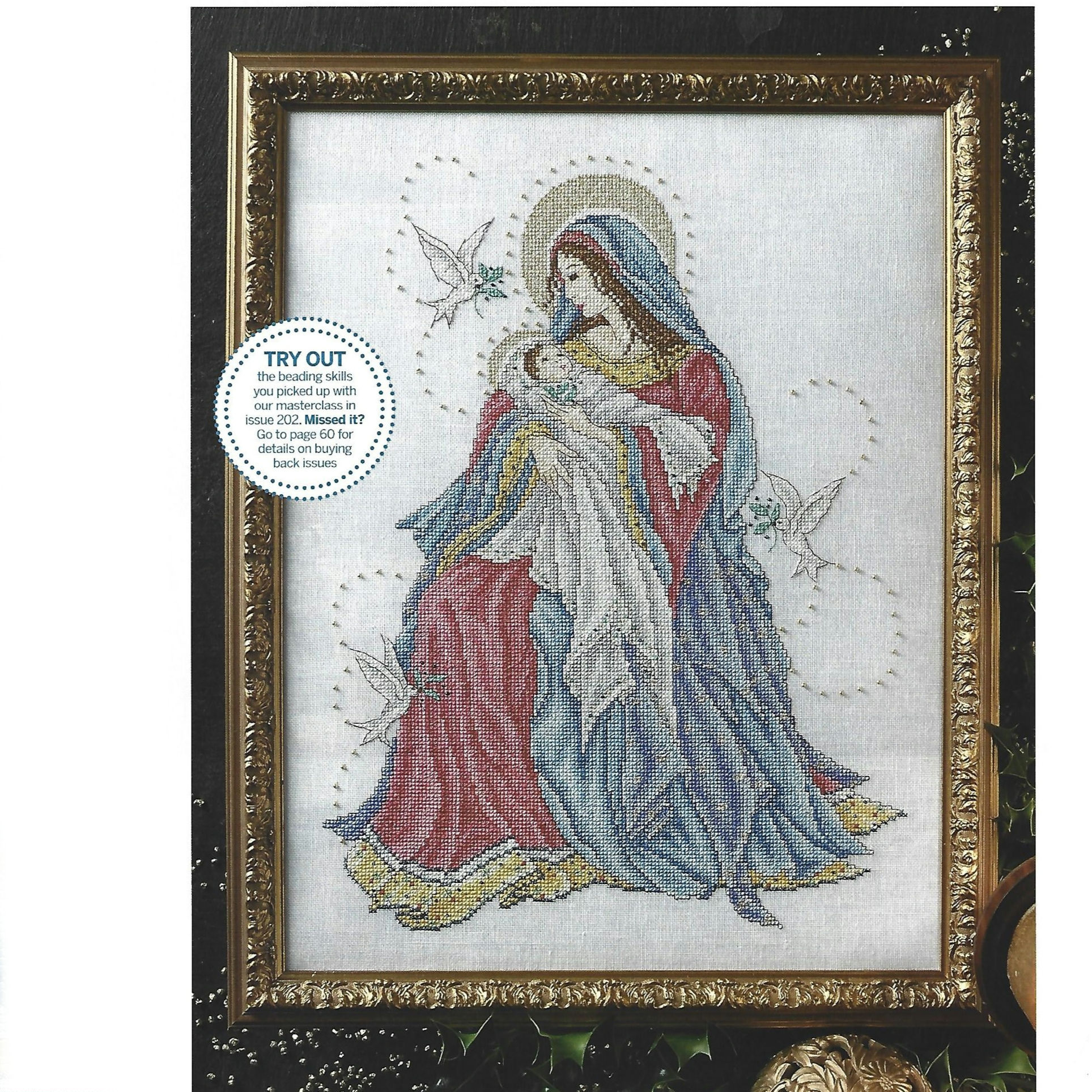 Madonna and Child Cross Stitch Chart