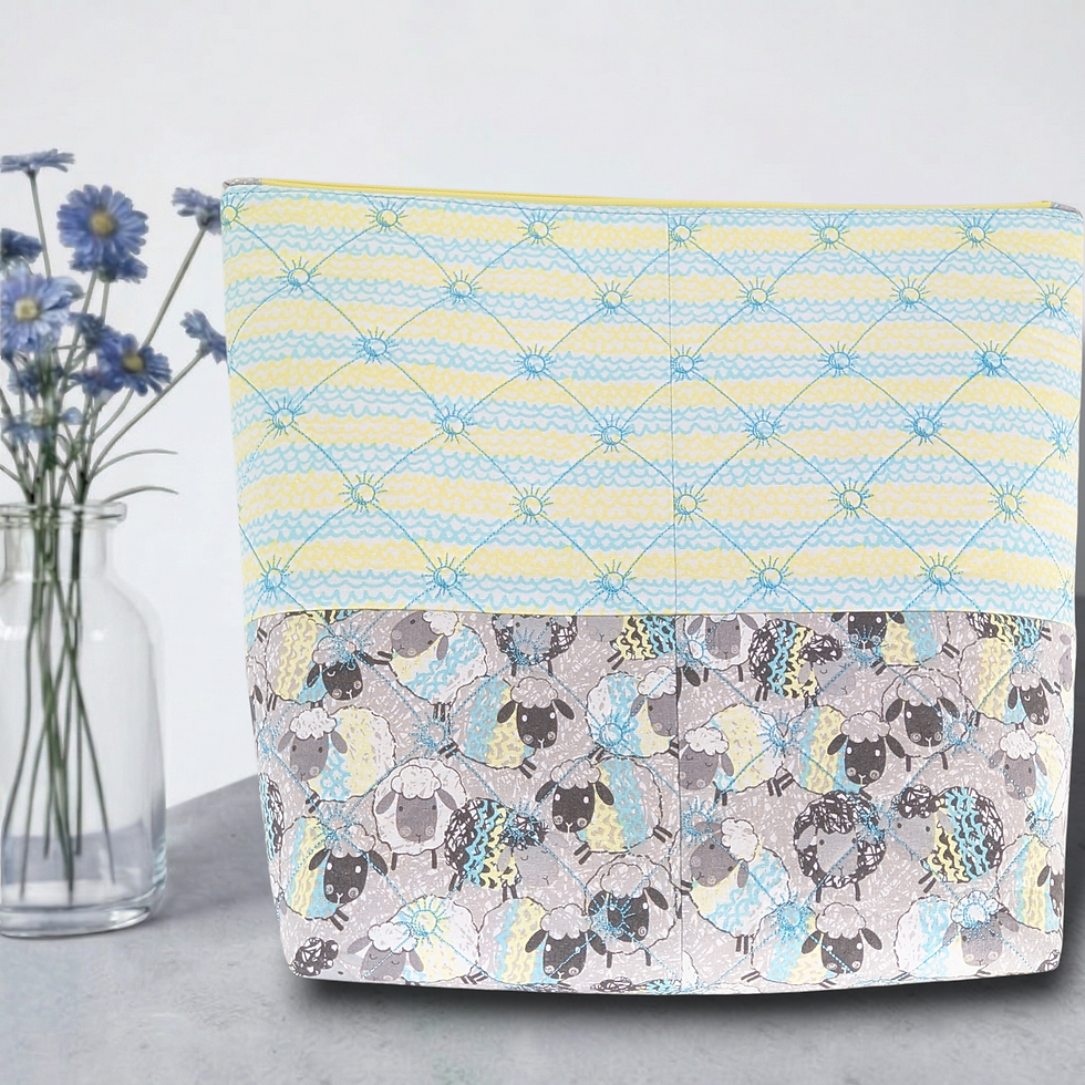 Sheep Knitting Project Bag for Crochet or Knitting