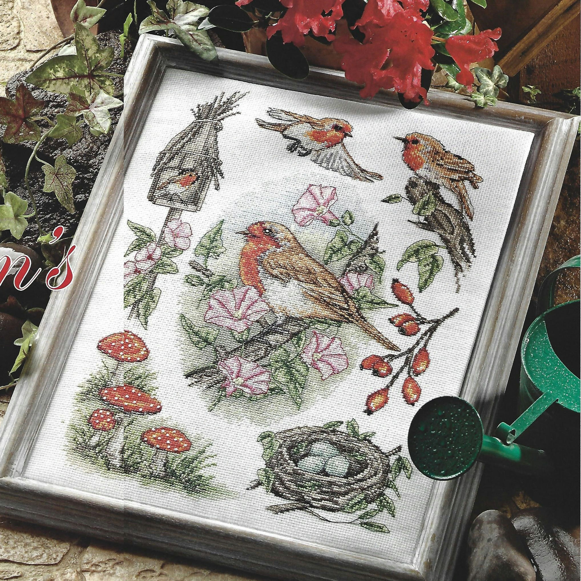 The Nations Favourite Robin Bird Cross Stitch Chart