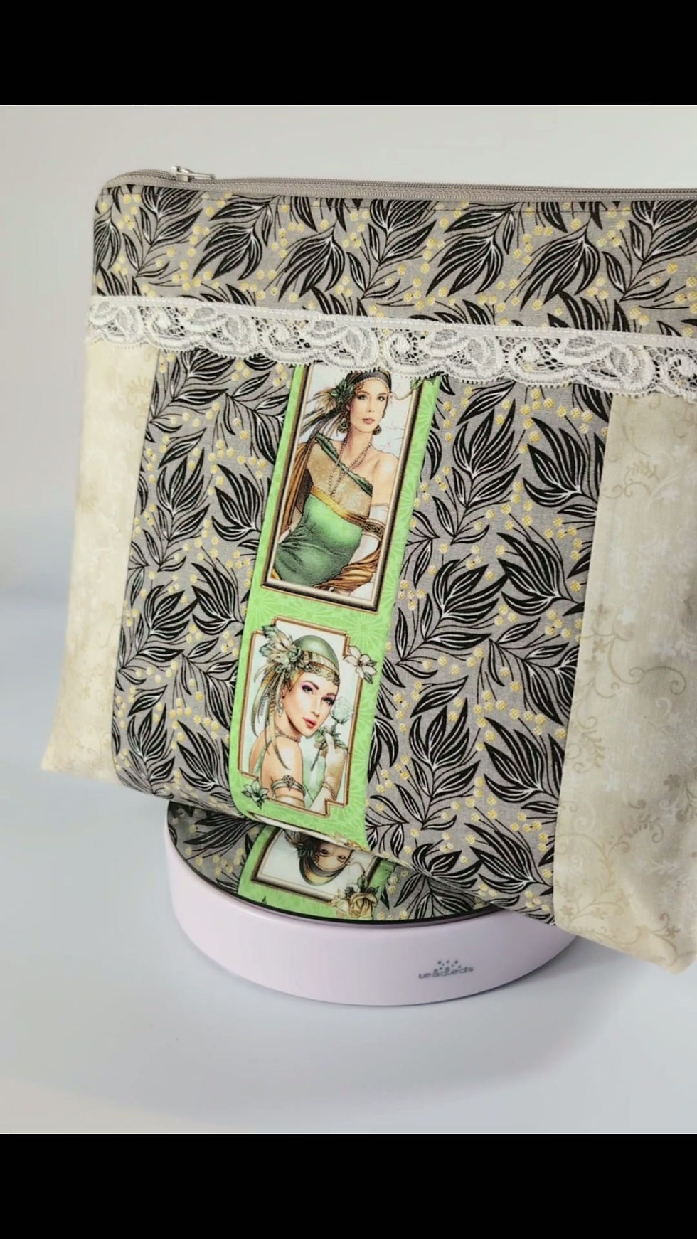 Thumbnail: Art Deco Patchwork Project Pouch Bag