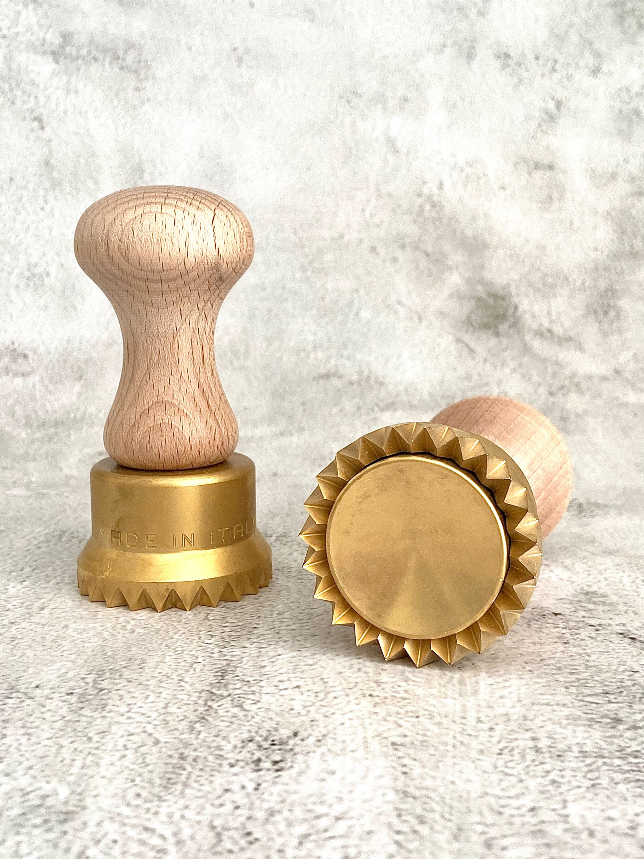 Brass Round Ravioli Stamp 50mm