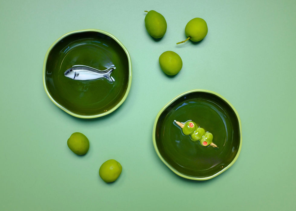 Thumbnail: Porto Ceramic Olive Dish