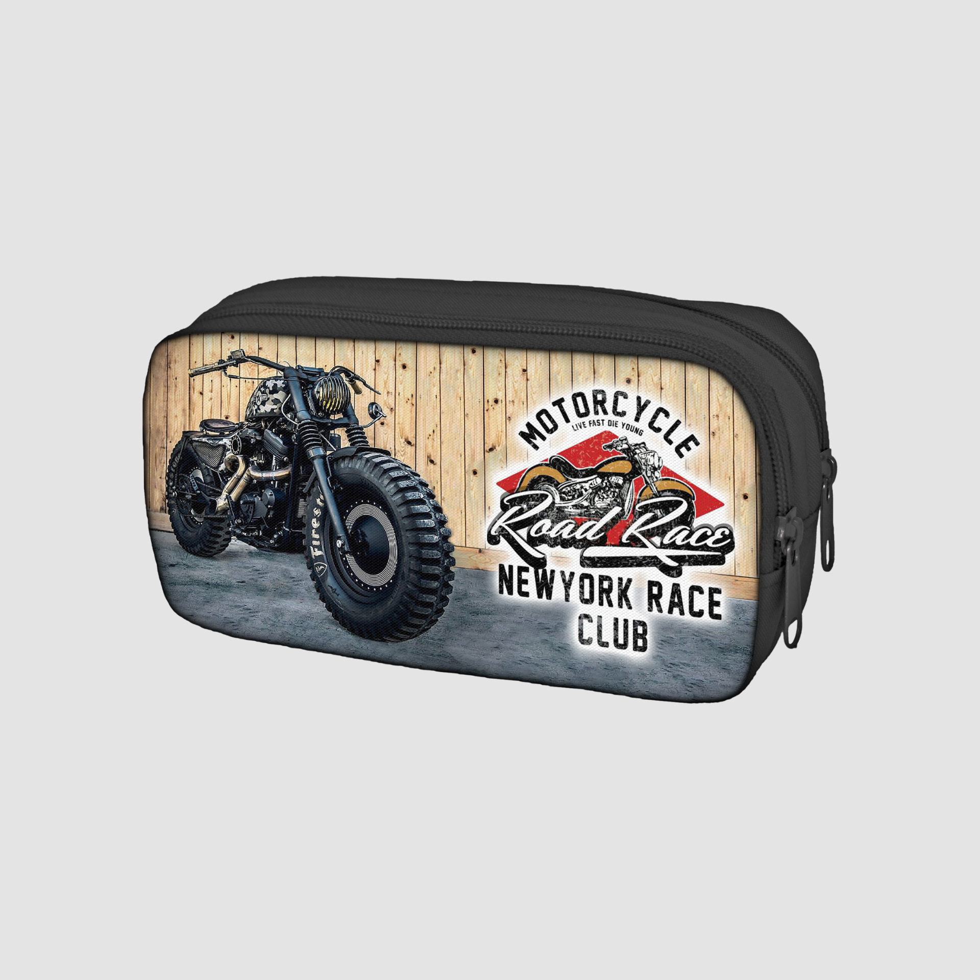 Çift Gözlü Baskılı Kalem Kutusu