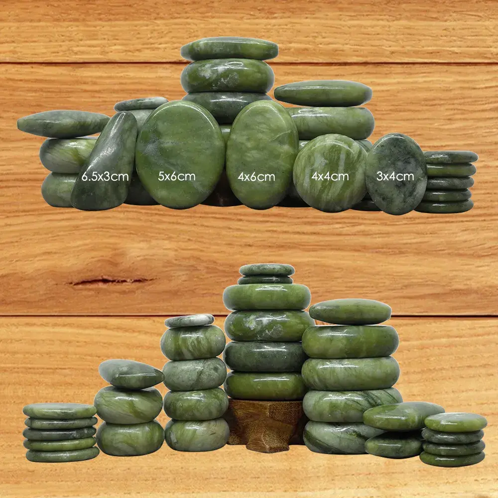 Hot Stone Massage Set Basalt Lava Spa Stones for Back Body Relaxation Therapy