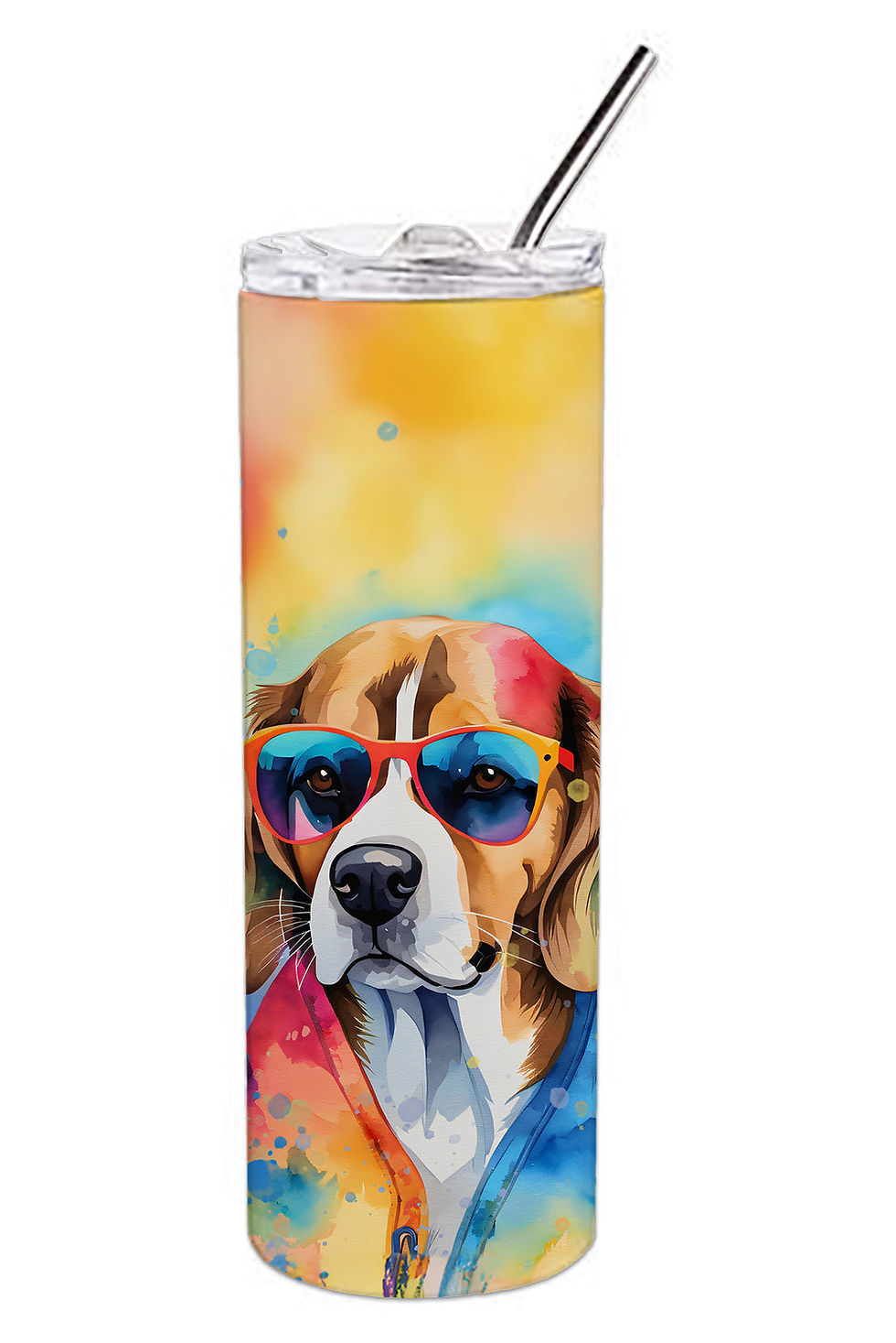 Thumbnail: Beagle Hippie Dawg Stainless Steel Skinny Tumbler