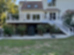 Large custom Trex deck in South Jersey.