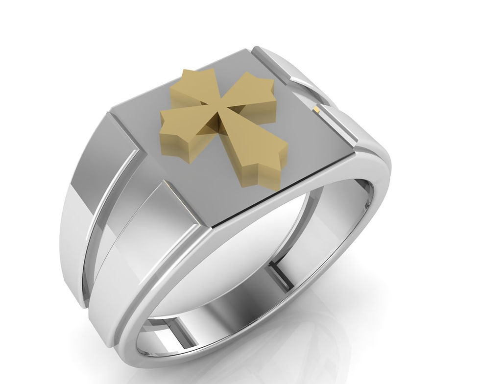 Thumbnail: Cross Men's Ring 