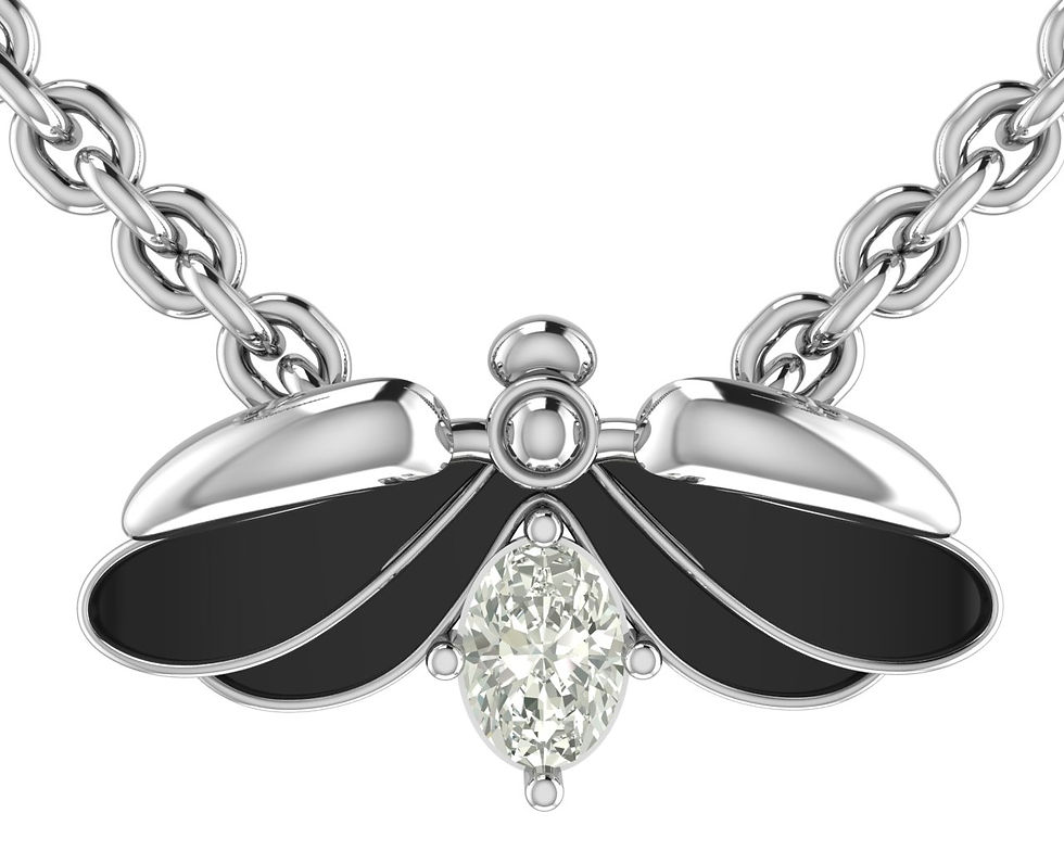 Thumbnail: Solitaire Butterfly pendant 