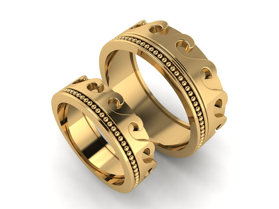 Thumbnail: Wave Couple ring