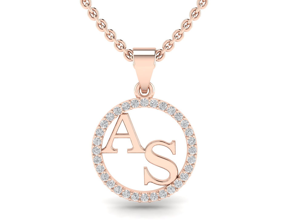 Thumbnail: Alphabet diamond Pendant 
