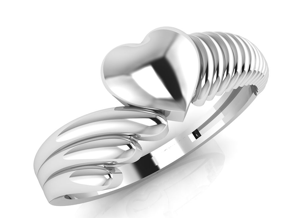 Thumbnail: Heart with wings ring 