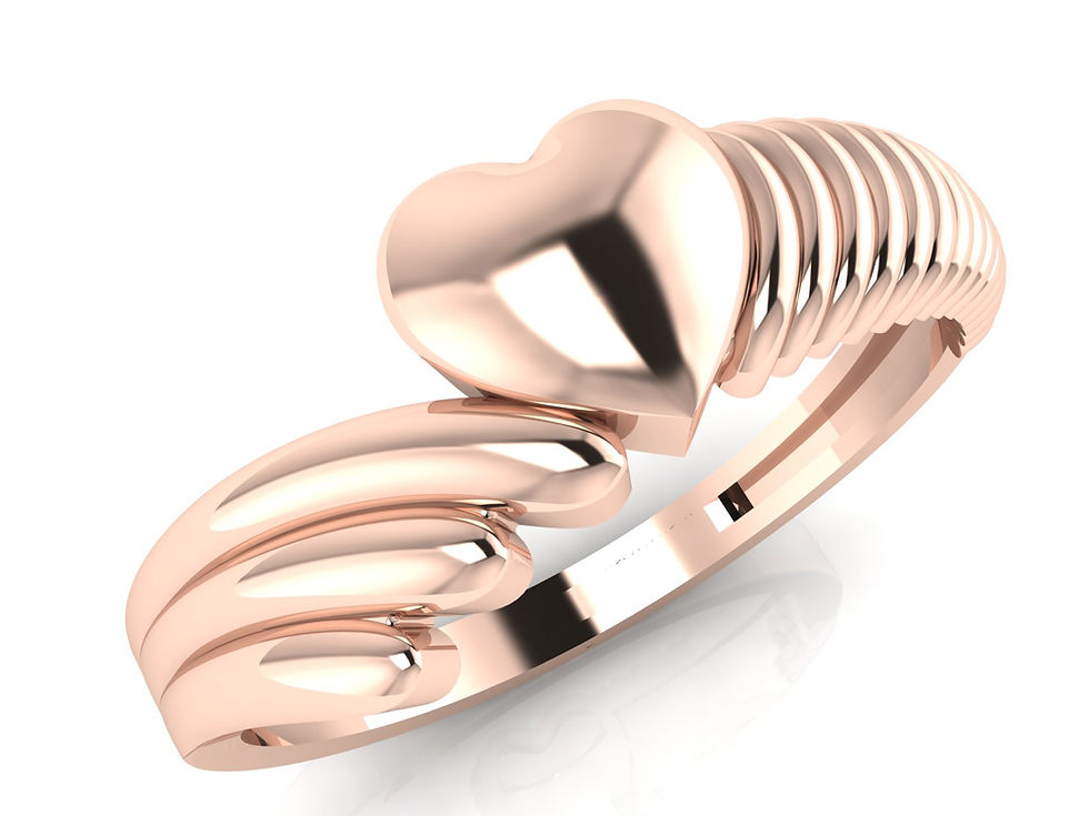 Thumbnail: Heart with wings ring 