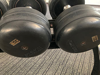 サムネイル： ラバーダンベル12ｋｇ-30ｋｇ　ラック付