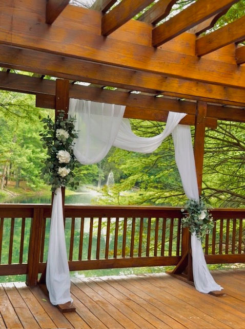 Bride and groom portrait at Twin Lakes
