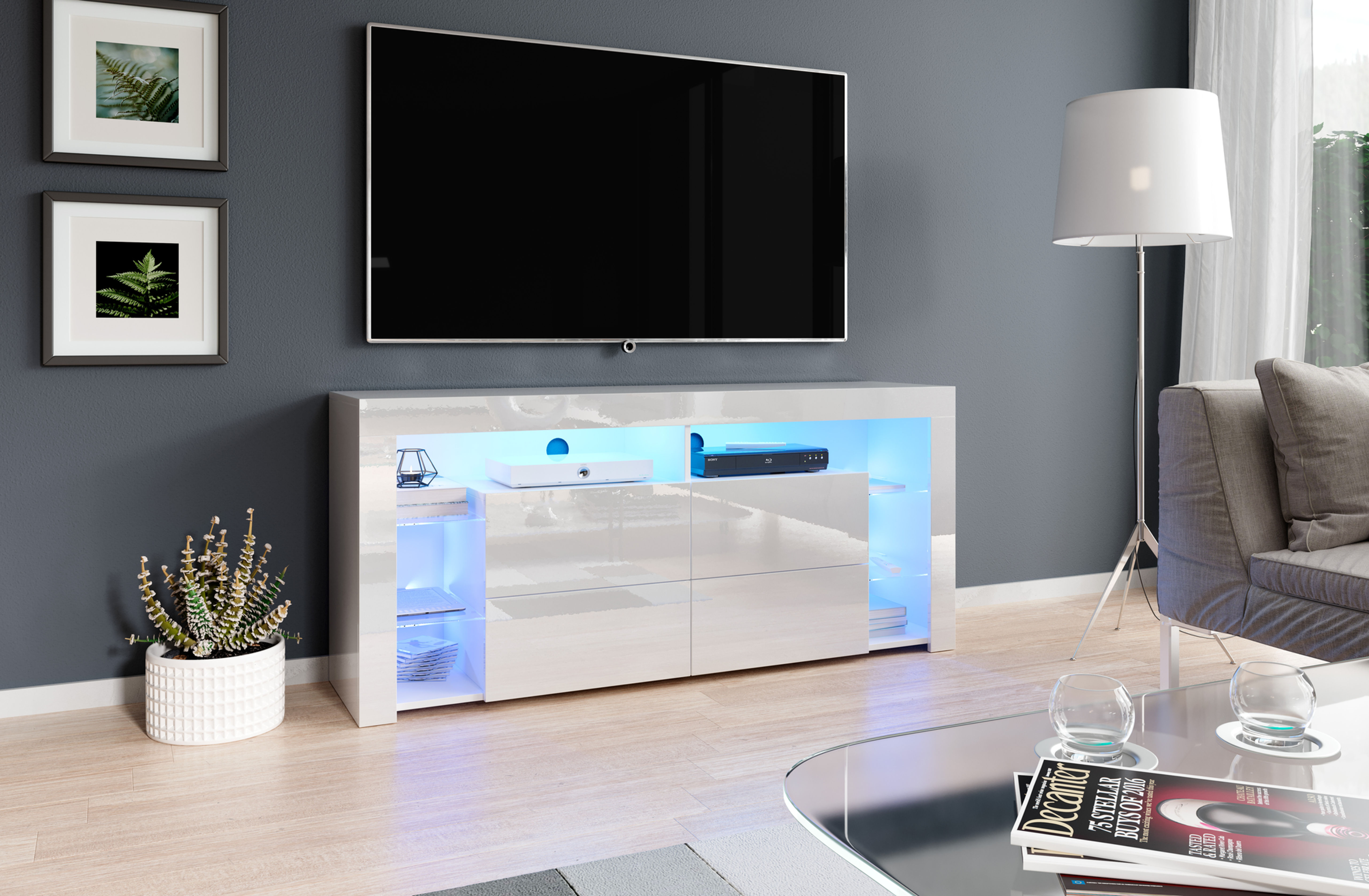 Meuble TV MINELLI - 2 versions