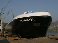 Tanker Vessel "Franconia" by Barkmet Shipyard. Czech Republic