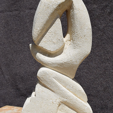 Sculpture Pierre - Naissance - calcaire 35x18