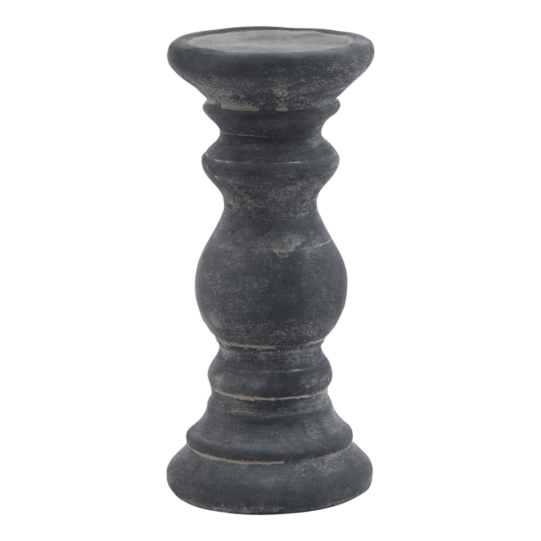 Amalfi Grey Column Candle Holder