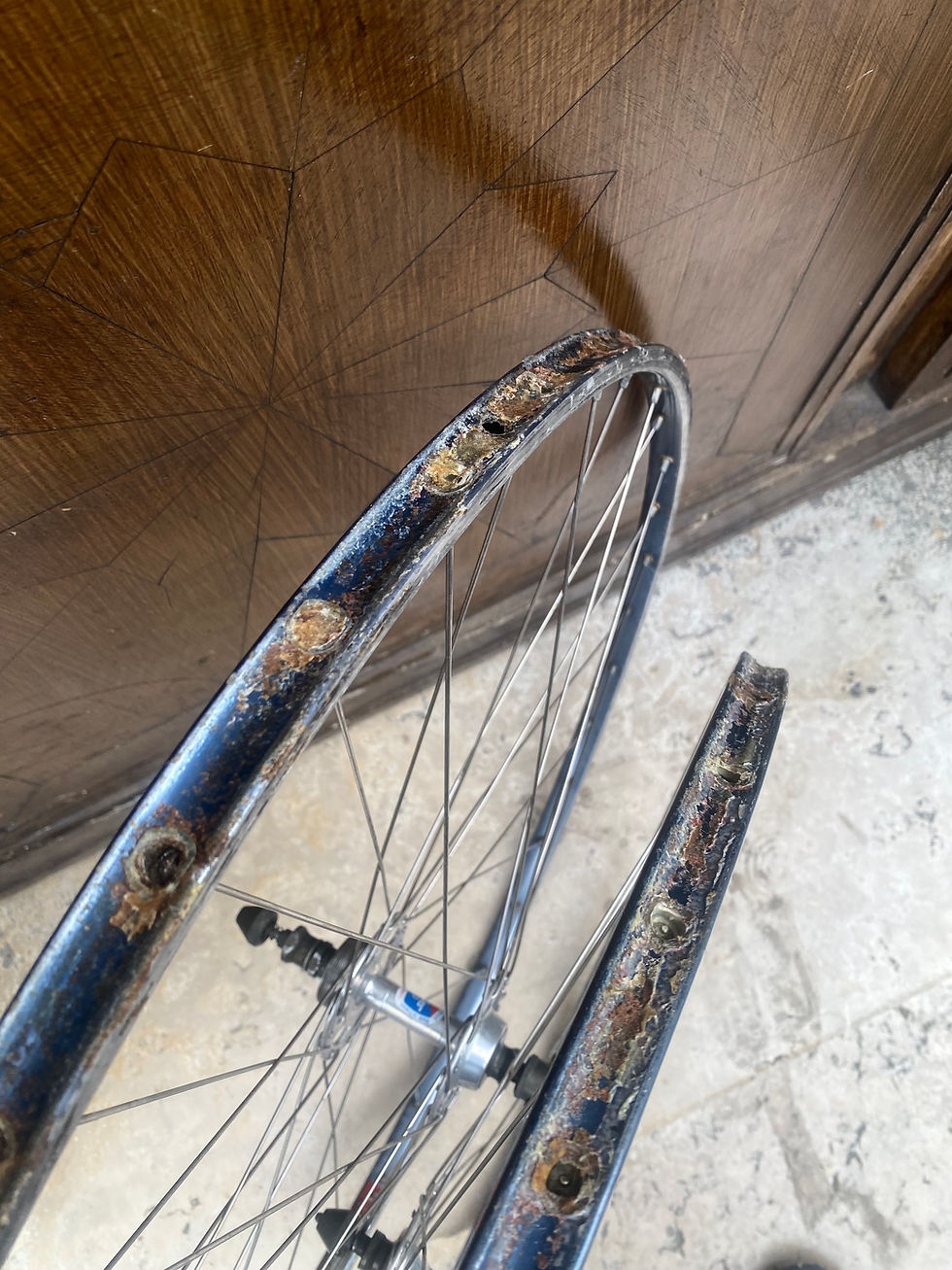 Miniature : Paire de roues Pelissier 2000 Dural/jantes Mavic