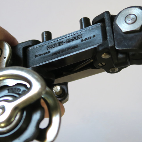Dérailleur Arrière SIMPLEX Prestige Neuf - Pour Vélo Ancien De Route/course, Couleur Noir, Acier