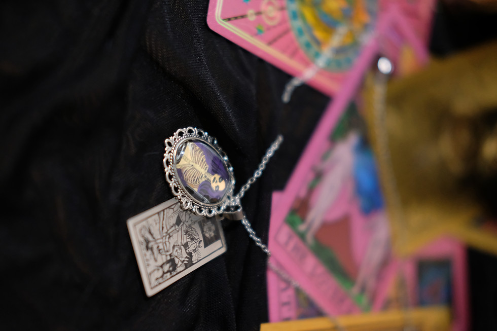 Thumbnail: Death Tarot Card Necklace