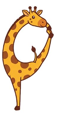 Turnende Giraffe Cartoon - Sponsoring Chränzli 2025 Niederhasli