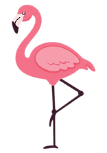 Flamingo Illustration - Turnshow Mehrzweckhalle Seehalde
