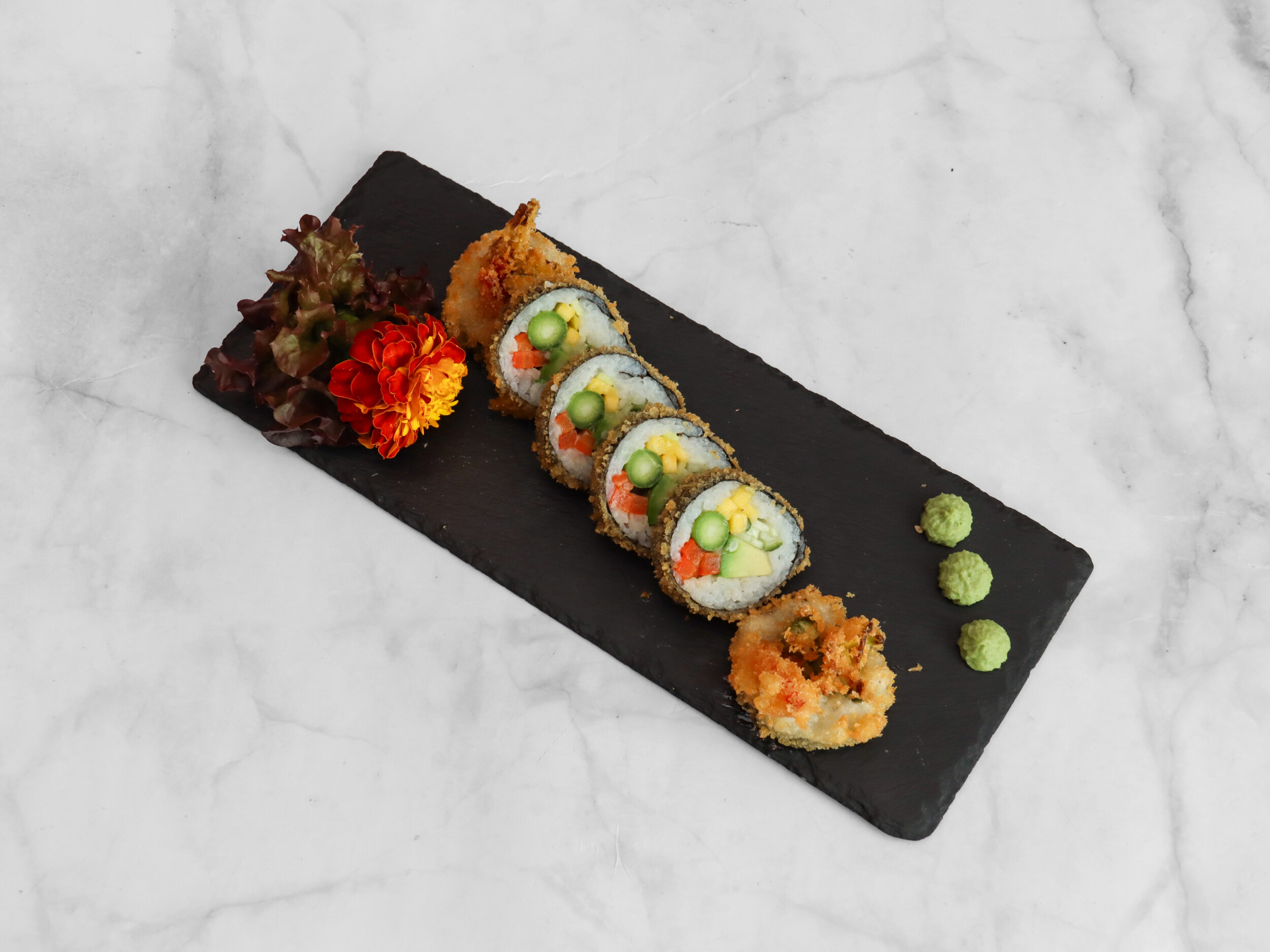 Arranged Food and Objects