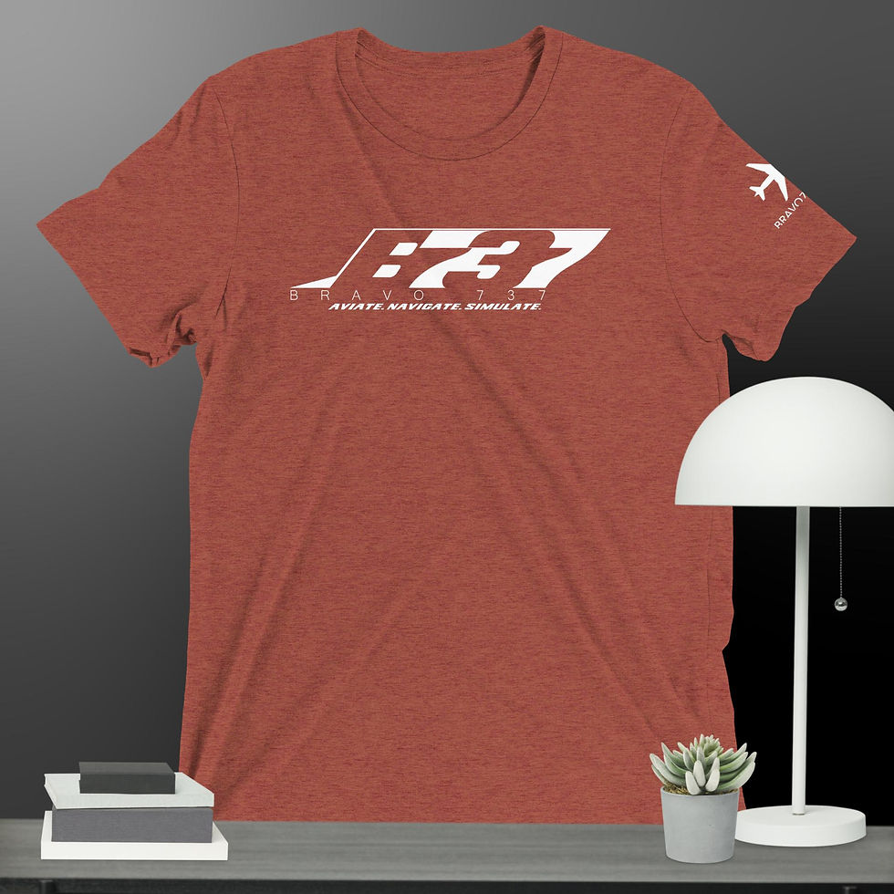 Thumbnail: BRAVO 737 Logo Tri-blend, Unisex T-Shirt