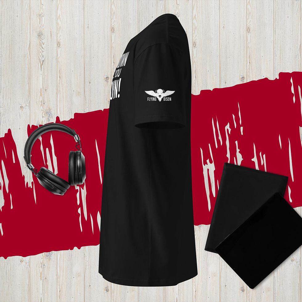 Thumbnail: Premium Unisex T-shirt. SLOW DOWN BEFORE YOU GO DOWN!