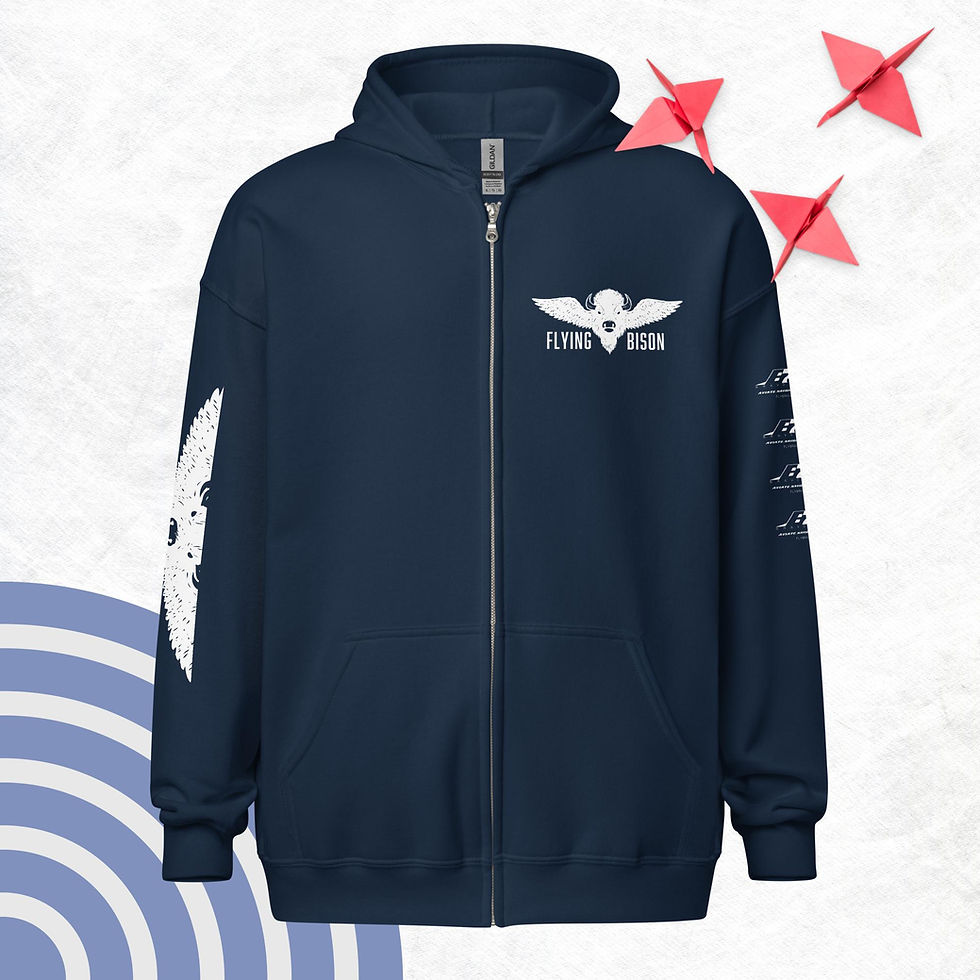 Thumbnail: BRAVO 737 Unisex heavy blend zip hoodie