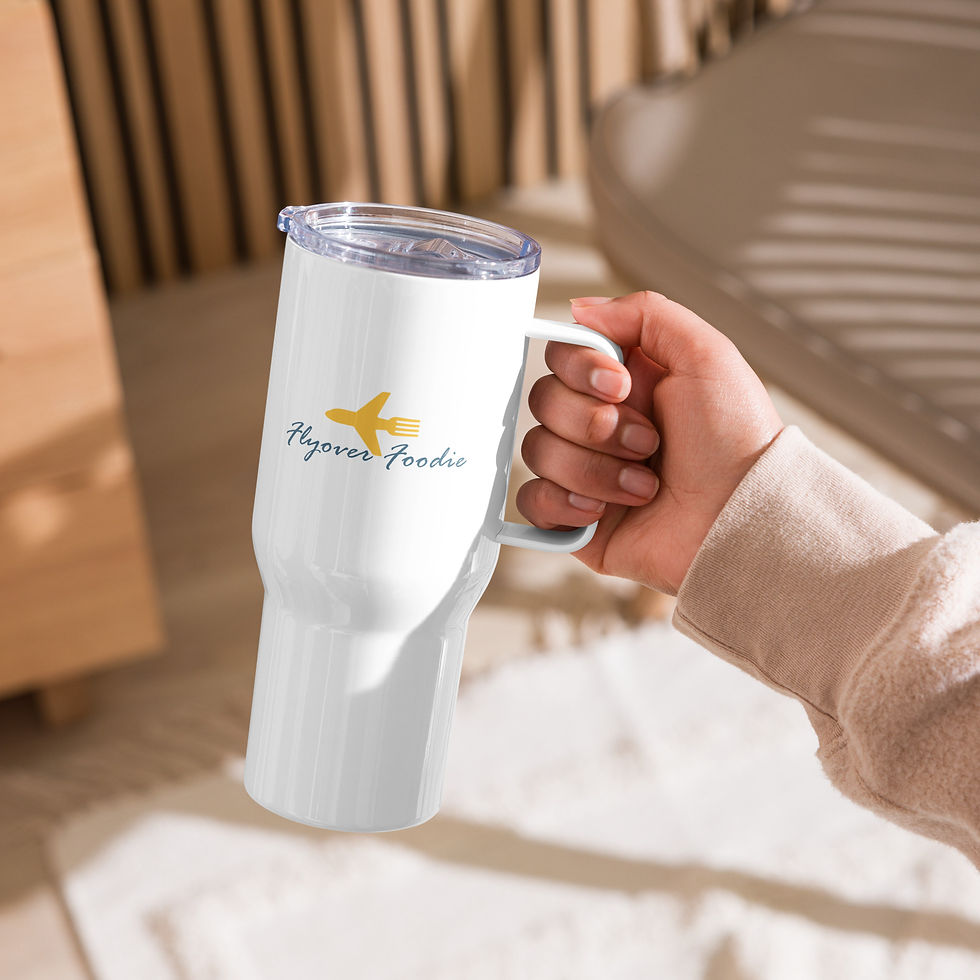 Thumbnail: Flyover Foodie Travel mug with a handle