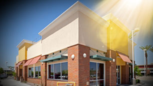 a restaurant storefront waiting to be opened