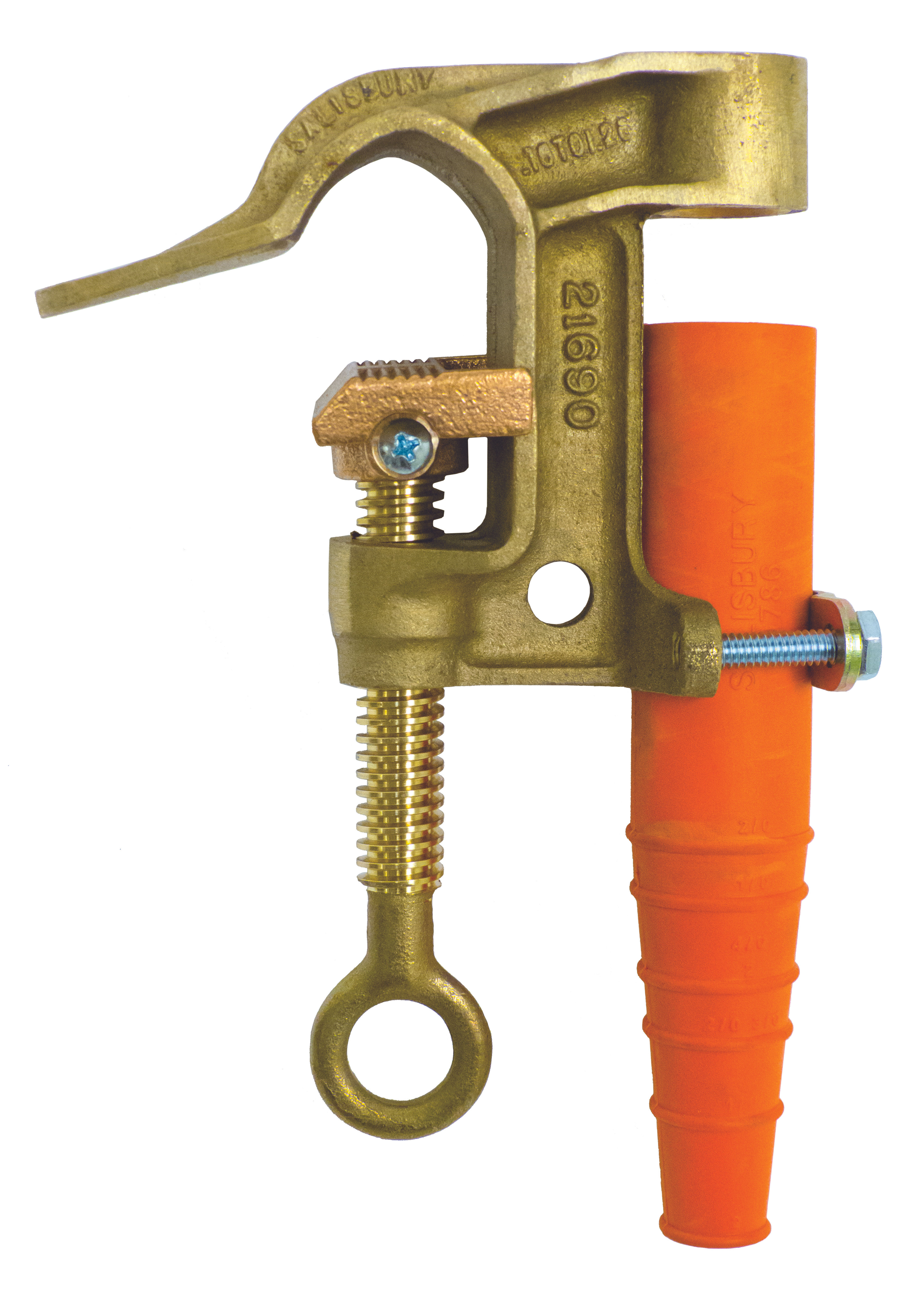 SALISBURY C-Clamp 1.25" Brz Serr Curved Jaw | 4279