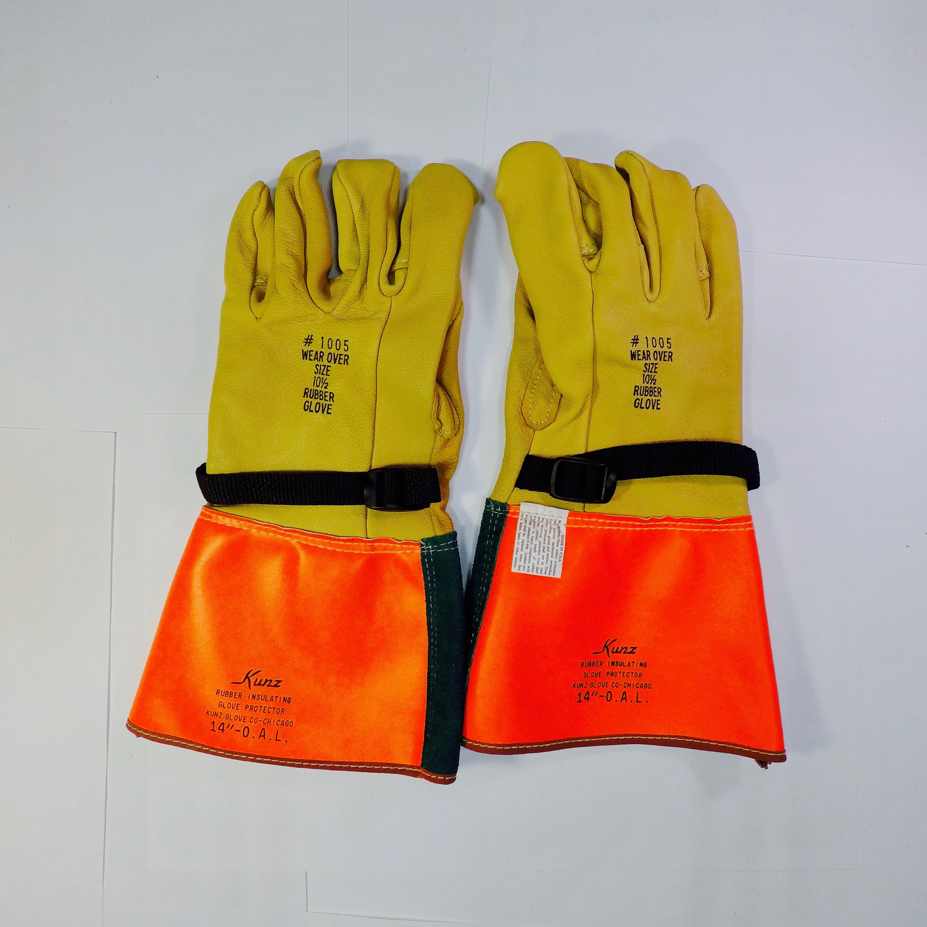 Kunz Cream Goatskin High Voltage Glove Protector 14-in | 1005-5HPR.(SZ)