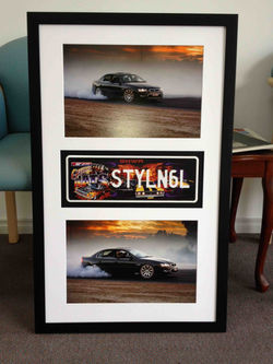 Racing Memorabilia- Milford Framers-Framed number plate- pride-and-joy