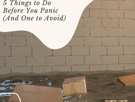 Flooded Basement? 5 Things to Do Before You Panic (And One to Avoid)