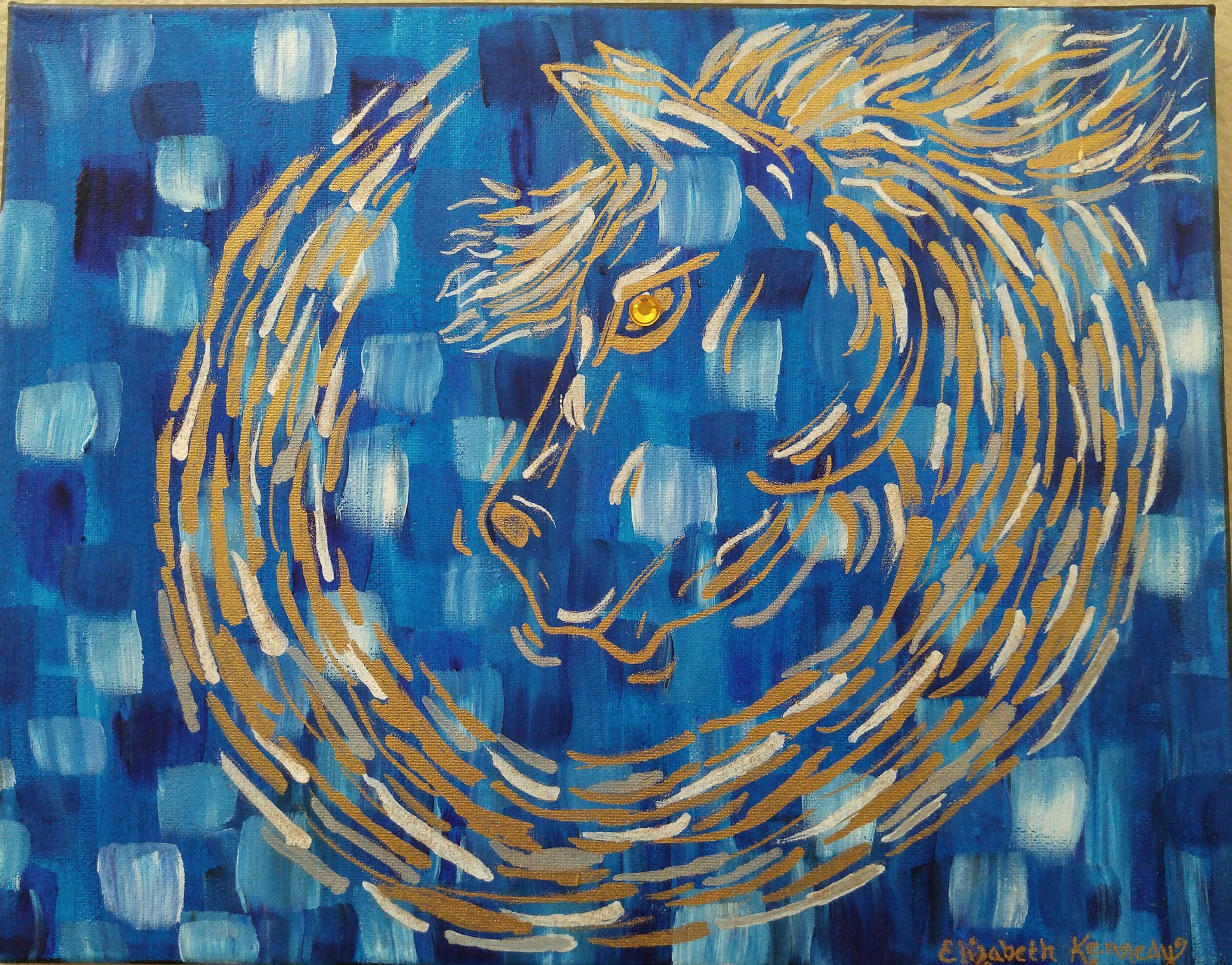 CHAMPAGNE - Mixed Media - SOLD