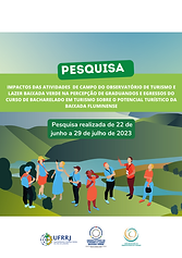 Boletim Impactos das atividades de campo do Observatório de Turismo de Lazer Baixada Verd