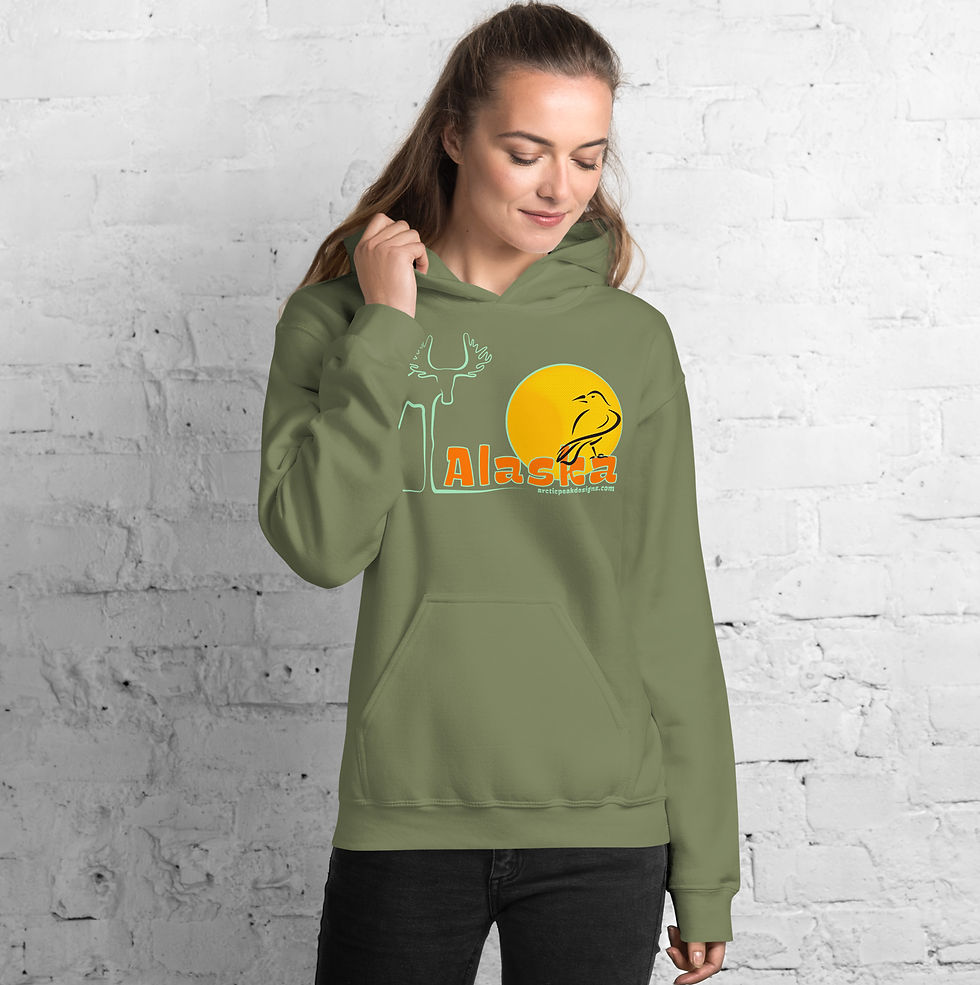 Thumbnail: Simple Moose Design on my “Alaska Standard” Hoodies.