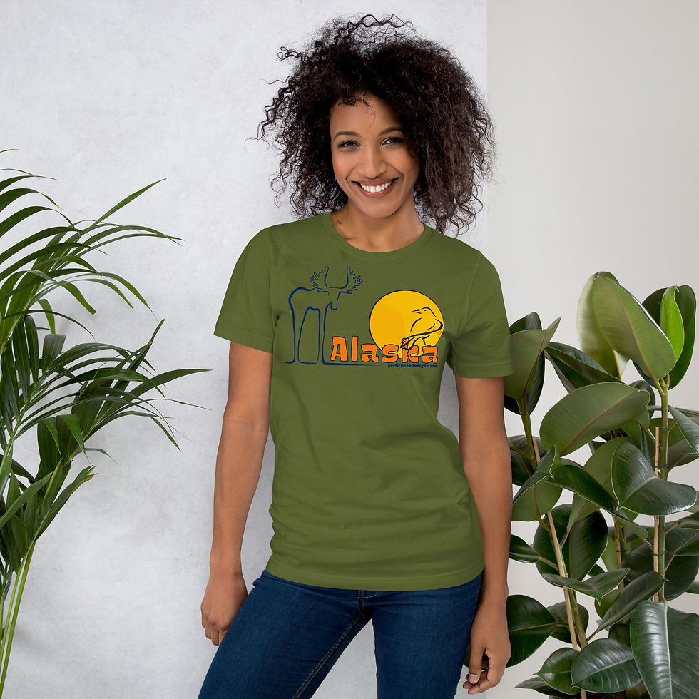 Thumbnail: Simple Moose Design on a Comfortable Unisex T.