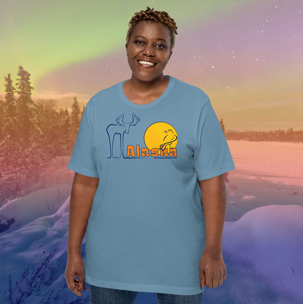 Thumbnail: Simple Moose Design on a Comfortable Unisex T.