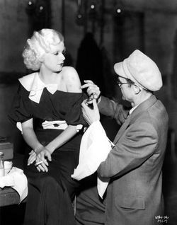 Harlow on the set of Hold Your Man