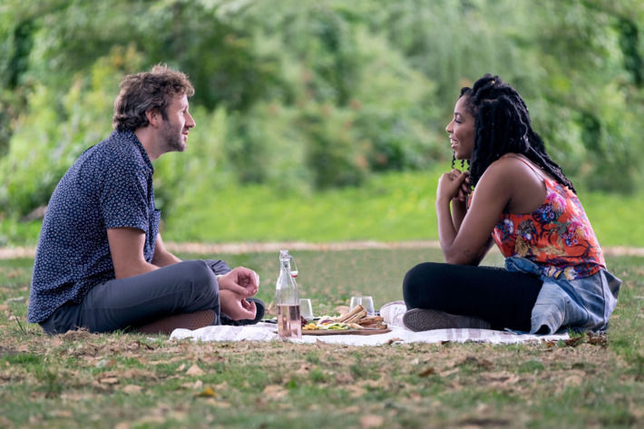 Chris O'Dowd and Jessica Williams in The Incredible Jessica James