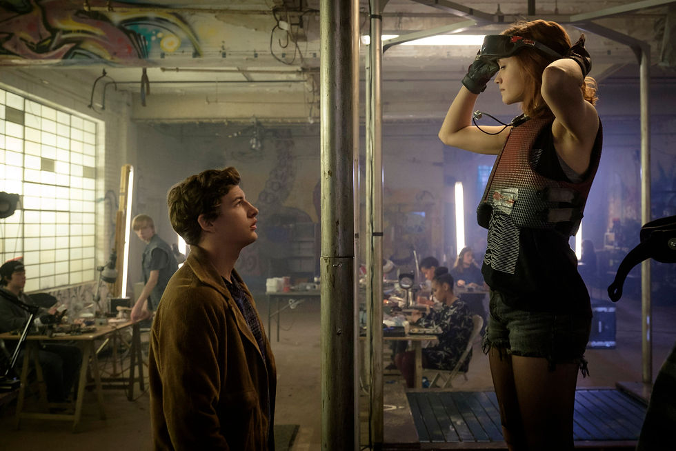Tye Sheridan and Olivia Cooke in Ready Player One