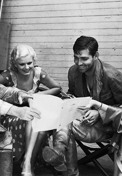Jean Harlow and Clark Gable
