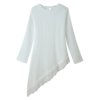 Thumbnail: Velvet Eclipse Top - Minimal Gothic Round-Neck Essential