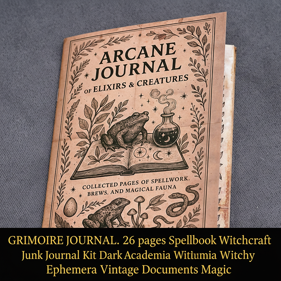 Thumbnail: Witchcraft Grimoire Pages Book of Shadows